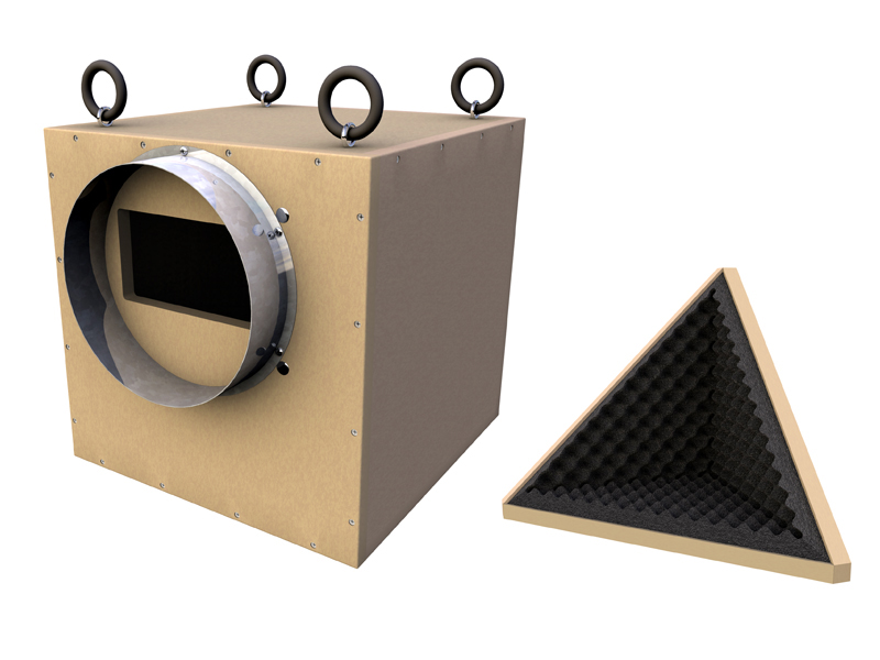 3D model of ventilator box / silencer